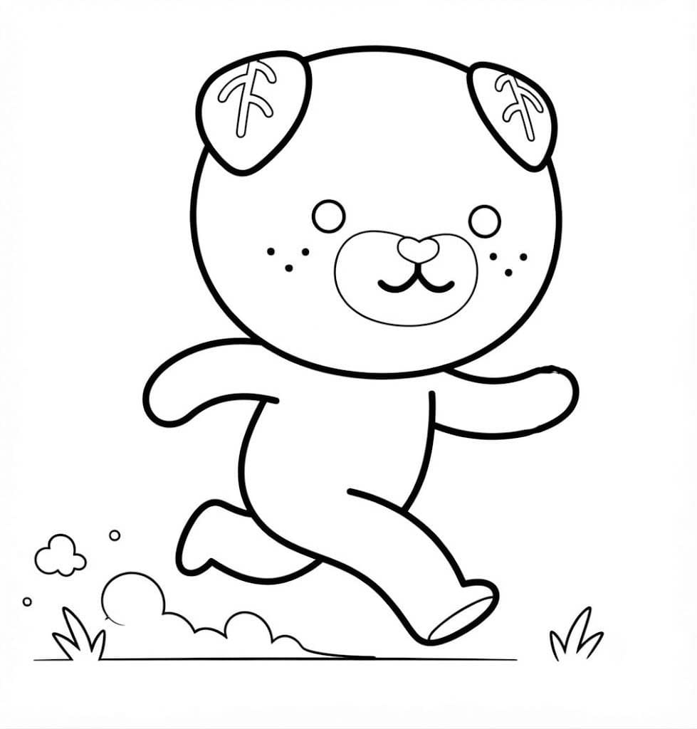 みきゃん 簡単 ぬりえ