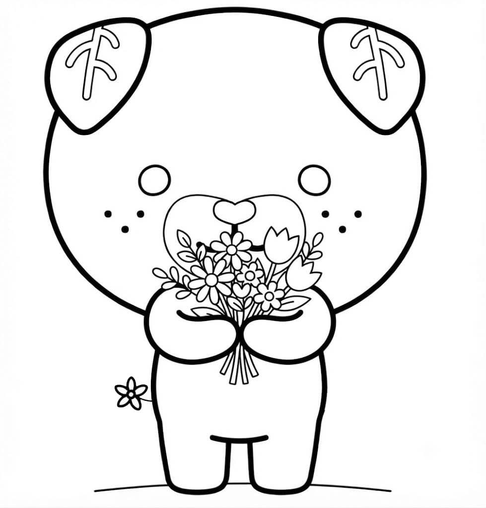 みきゃん 無料で ぬりえ