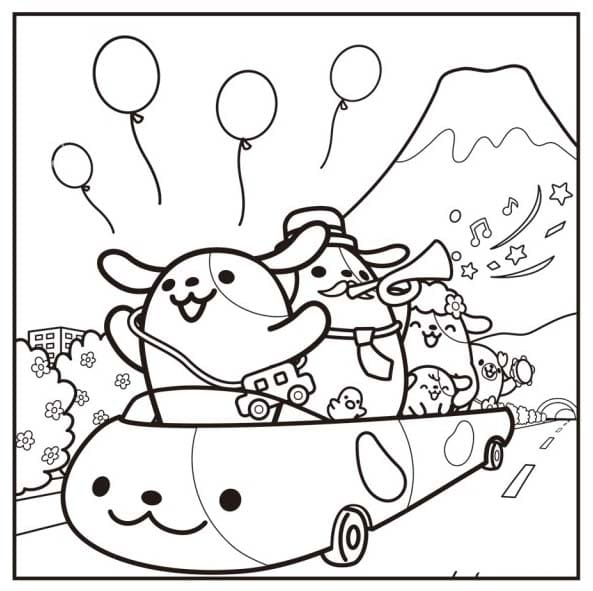 みちまるくん 印刷可能な描画 ぬりえ