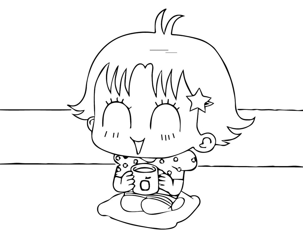 巫女印刷 ぬりえ