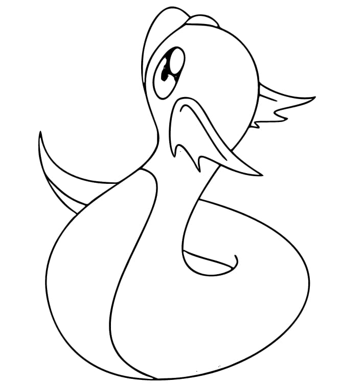 ミニリュウ 4 ぬりえ