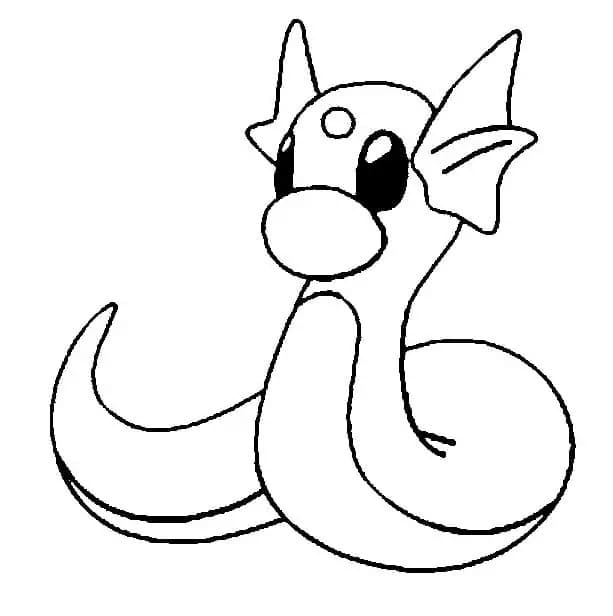 ミニリュウ ポケモン ぬりえ