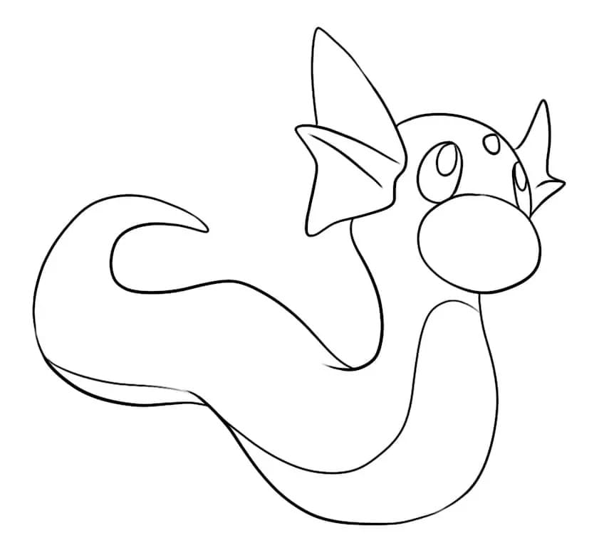 ミニリュウ 素敵な ぬりえ