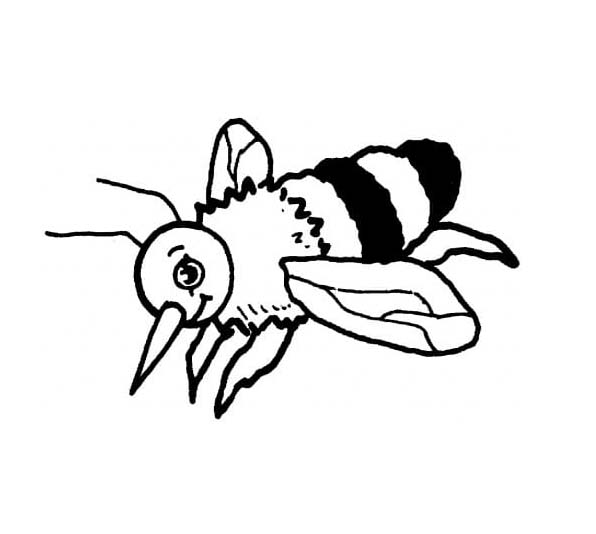 ミツバチ 印刷可能 ぬりえ