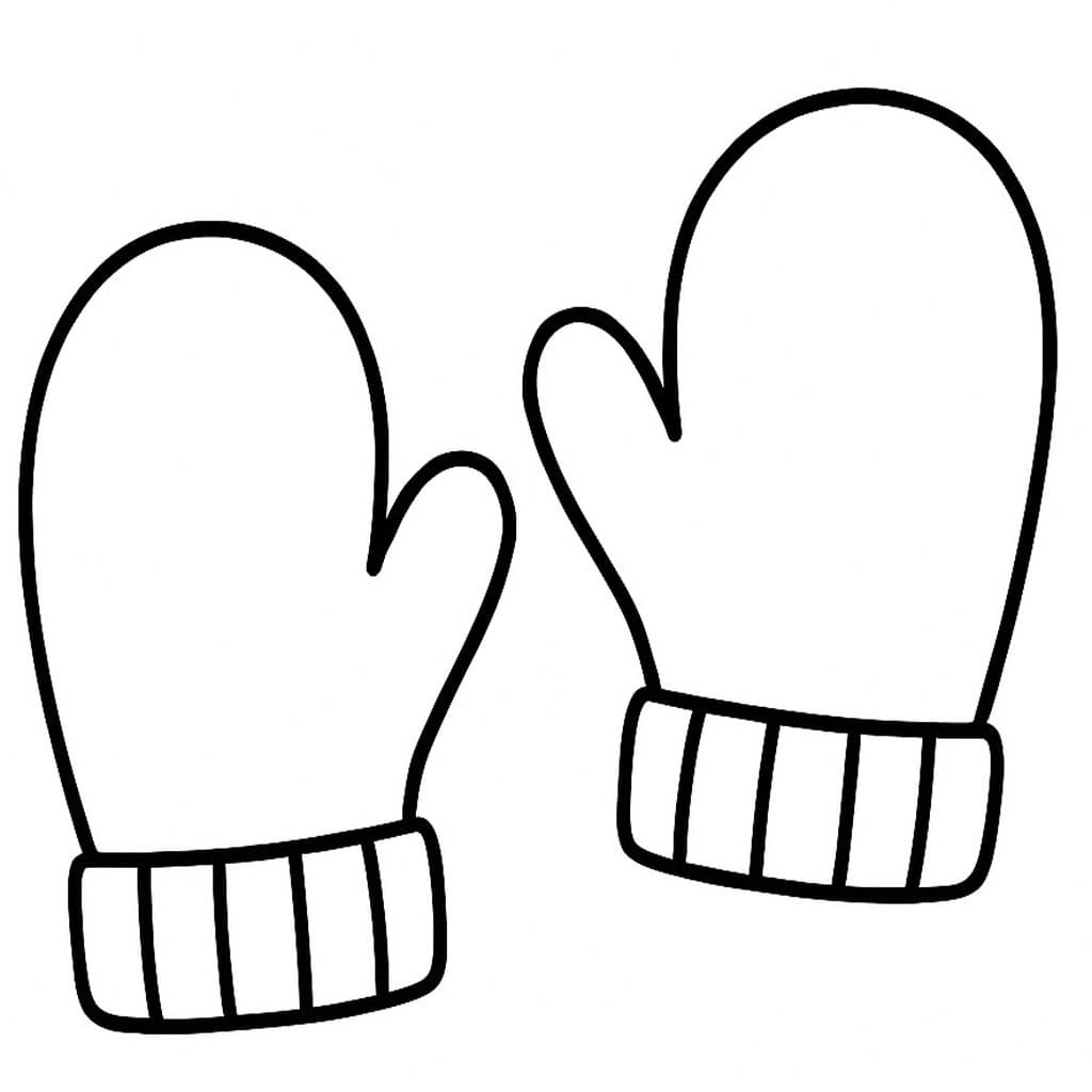 ミトン ぬりえ ぬりえ