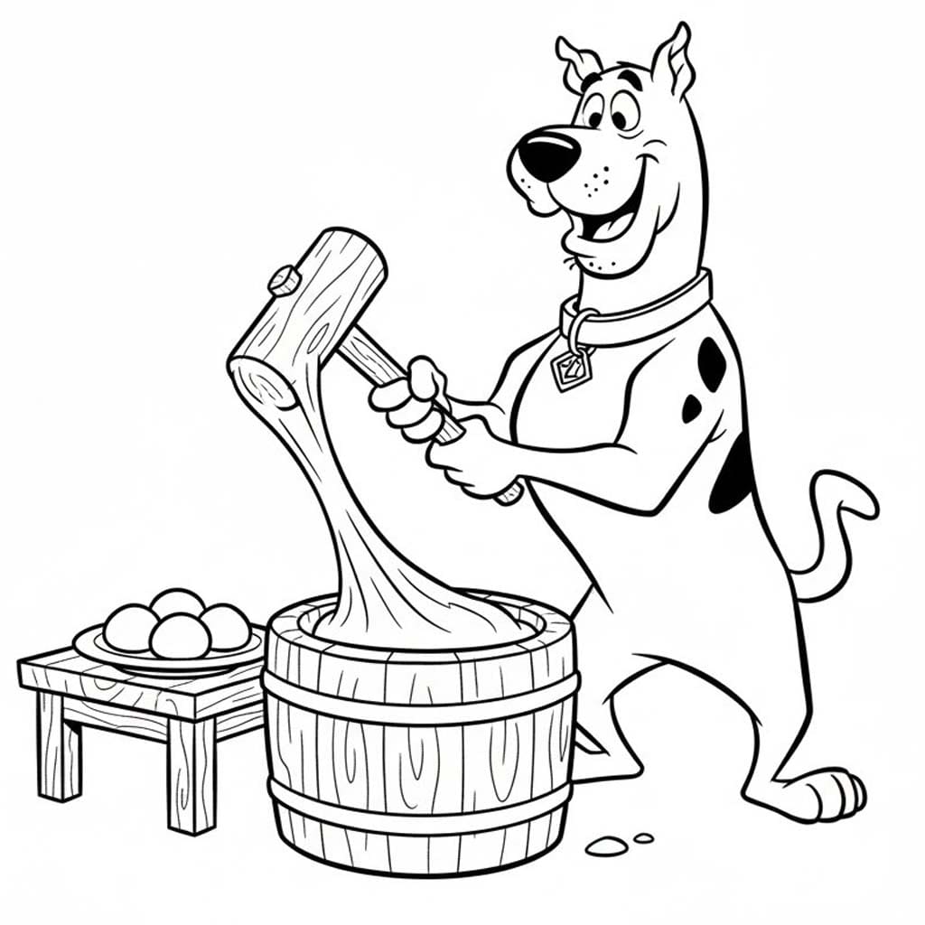 餅 ベーキング ぬりえ