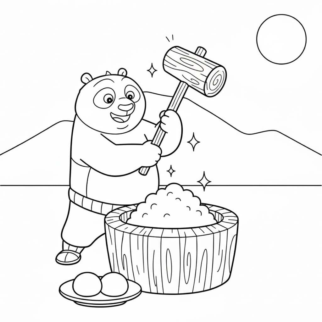 餅 描く ぬりえ