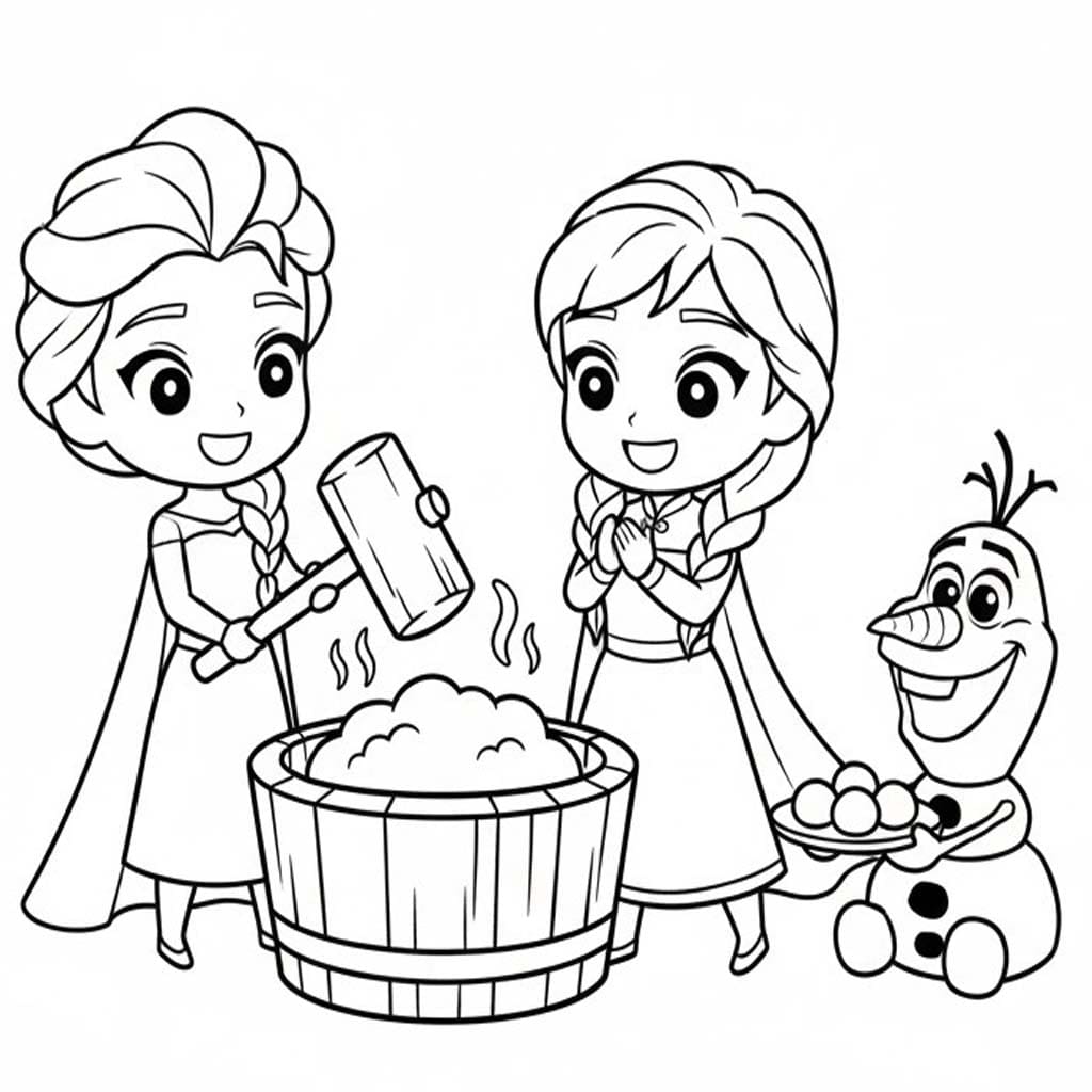 餅 簡単 ぬりえ