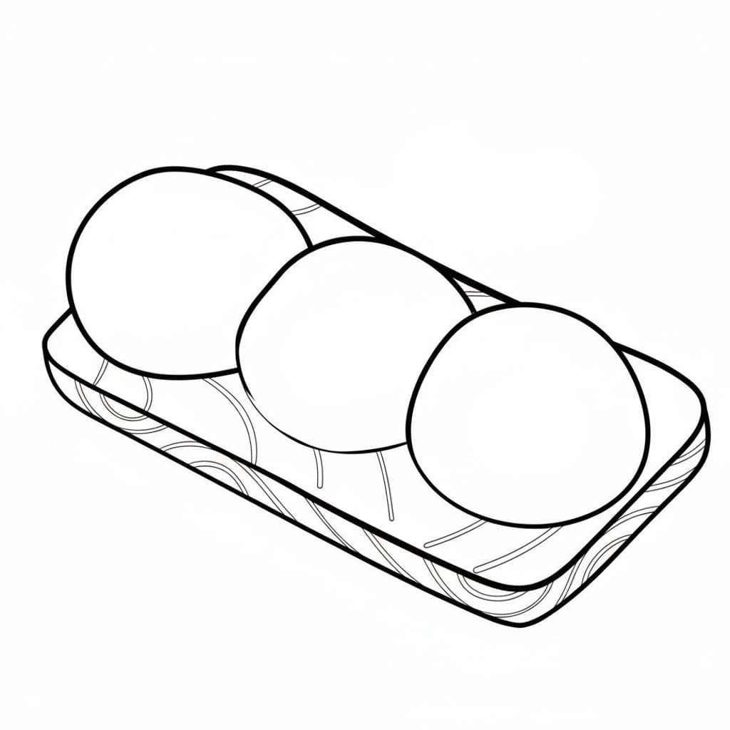 餅 無料で ぬりえ