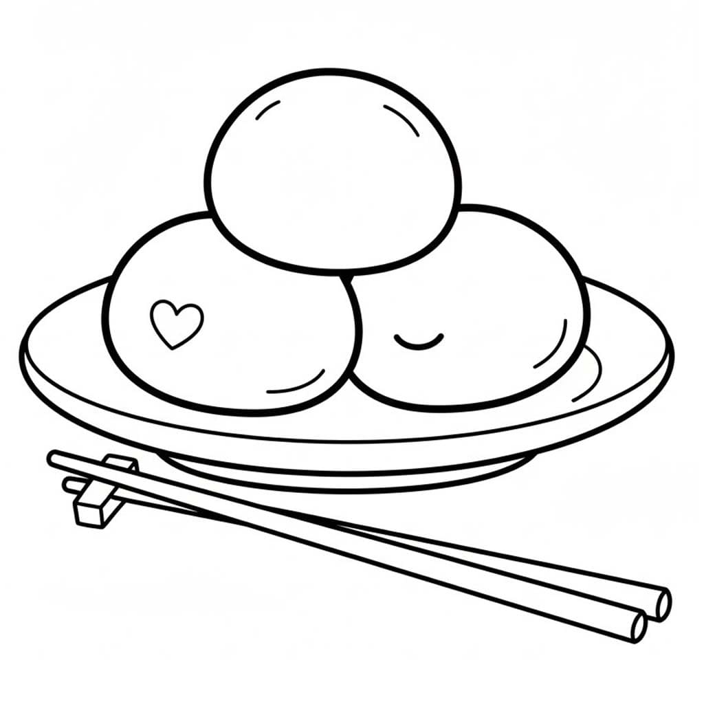 餅 無料 ぬりえ