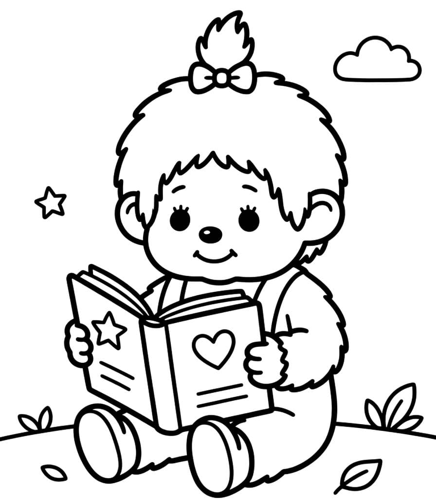 モンチッチ 印刷 ぬりえ