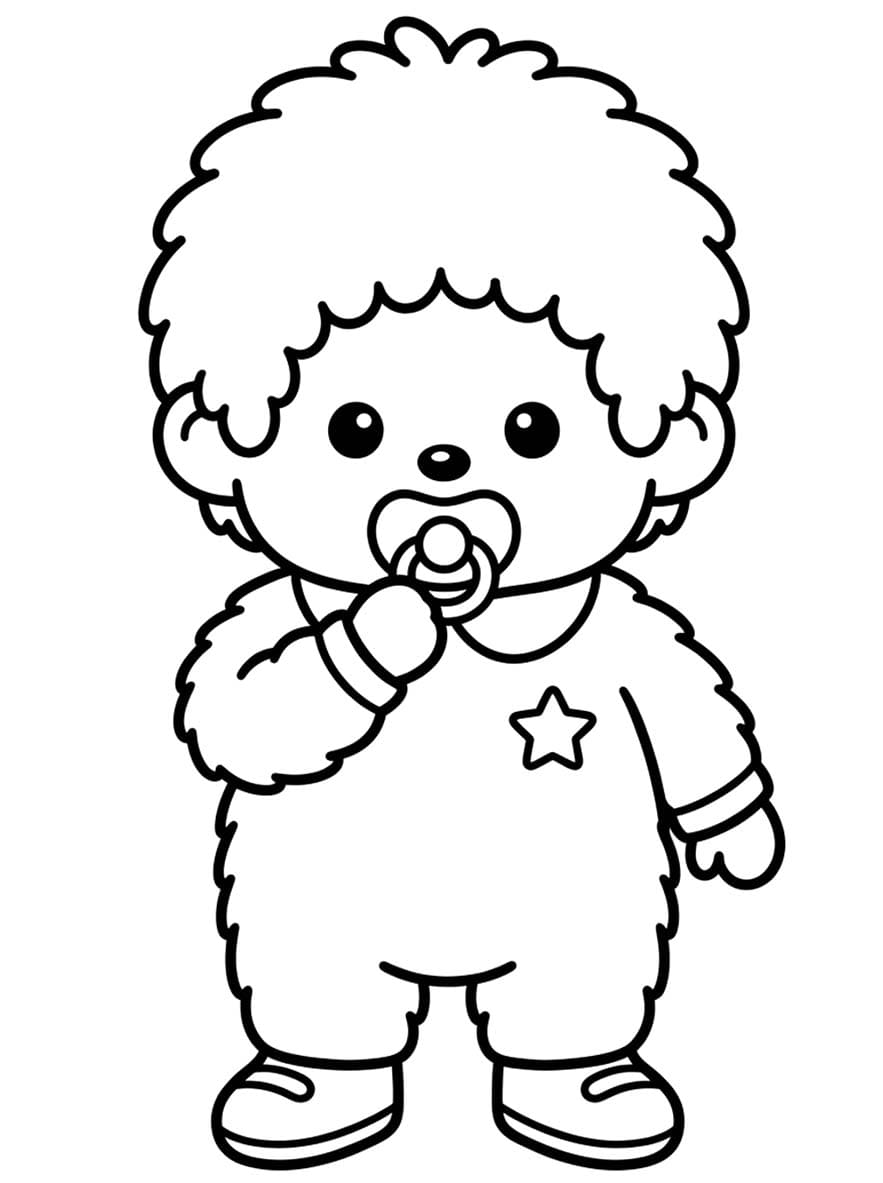 モンチッチ 無料で ぬりえ