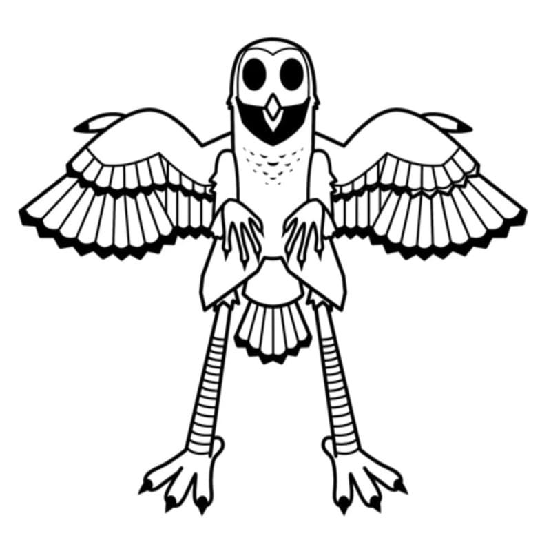 森での99の夜 描く ぬりえ