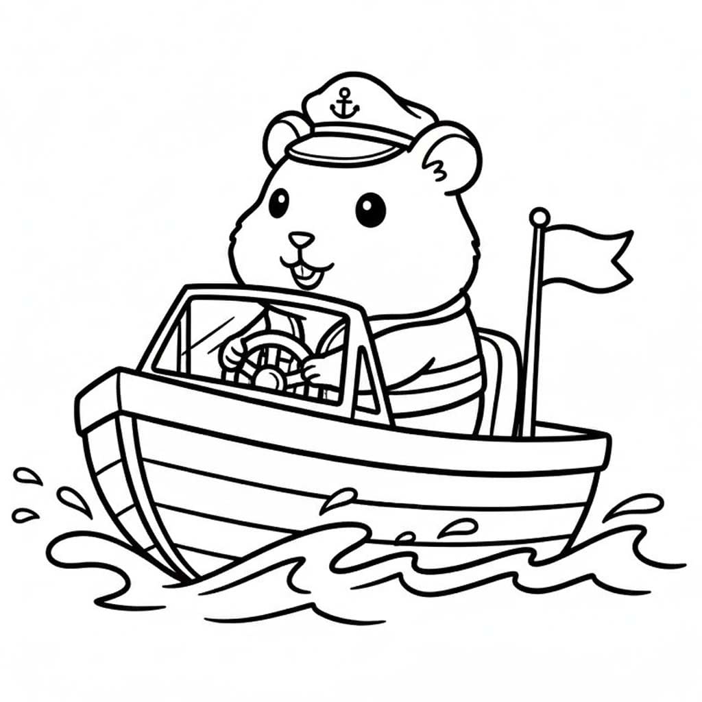 モルモット 画像 ぬりえ