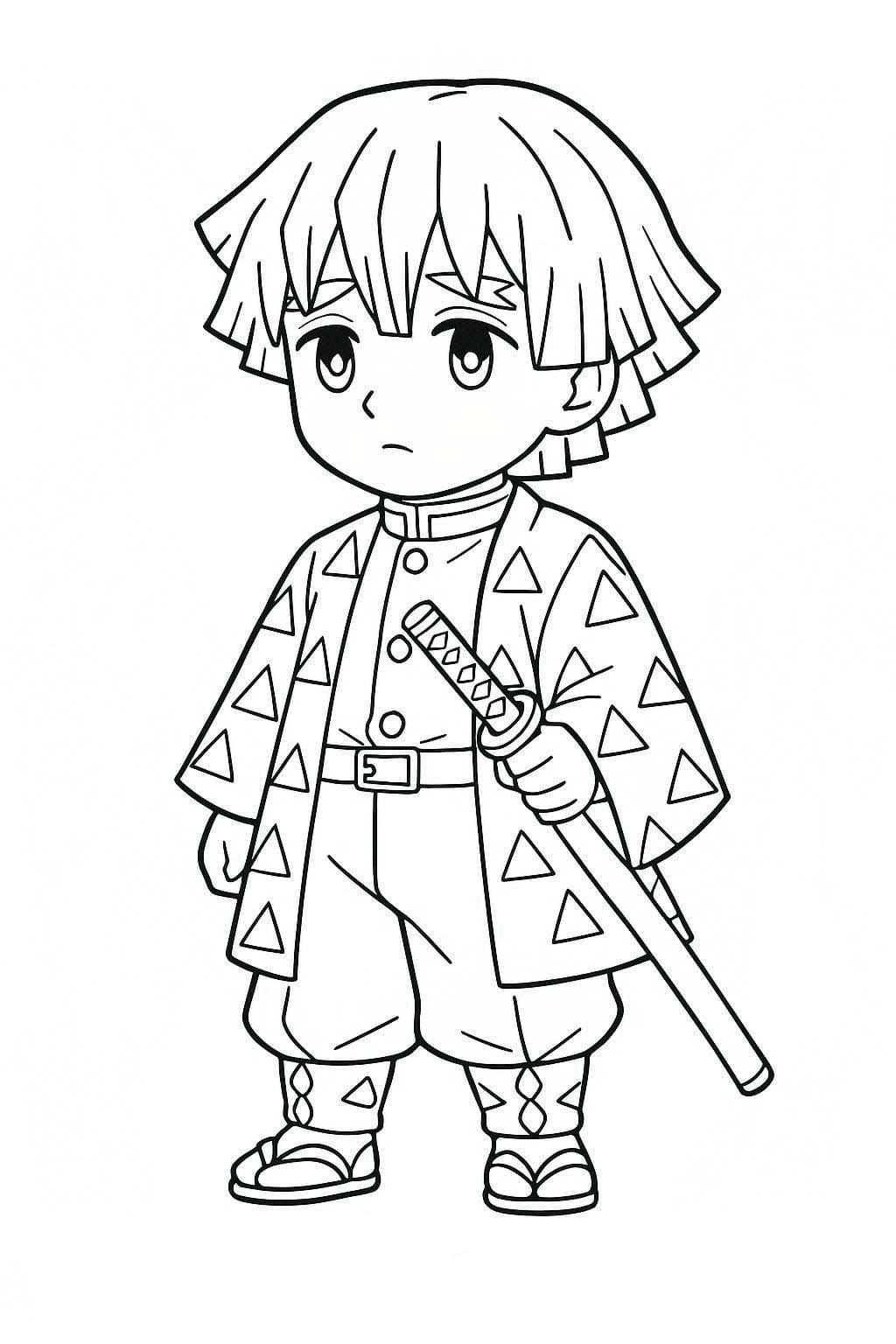 無料 我妻善逸 ぬりえ