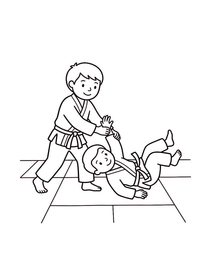 無料 合気道 ぬりえ