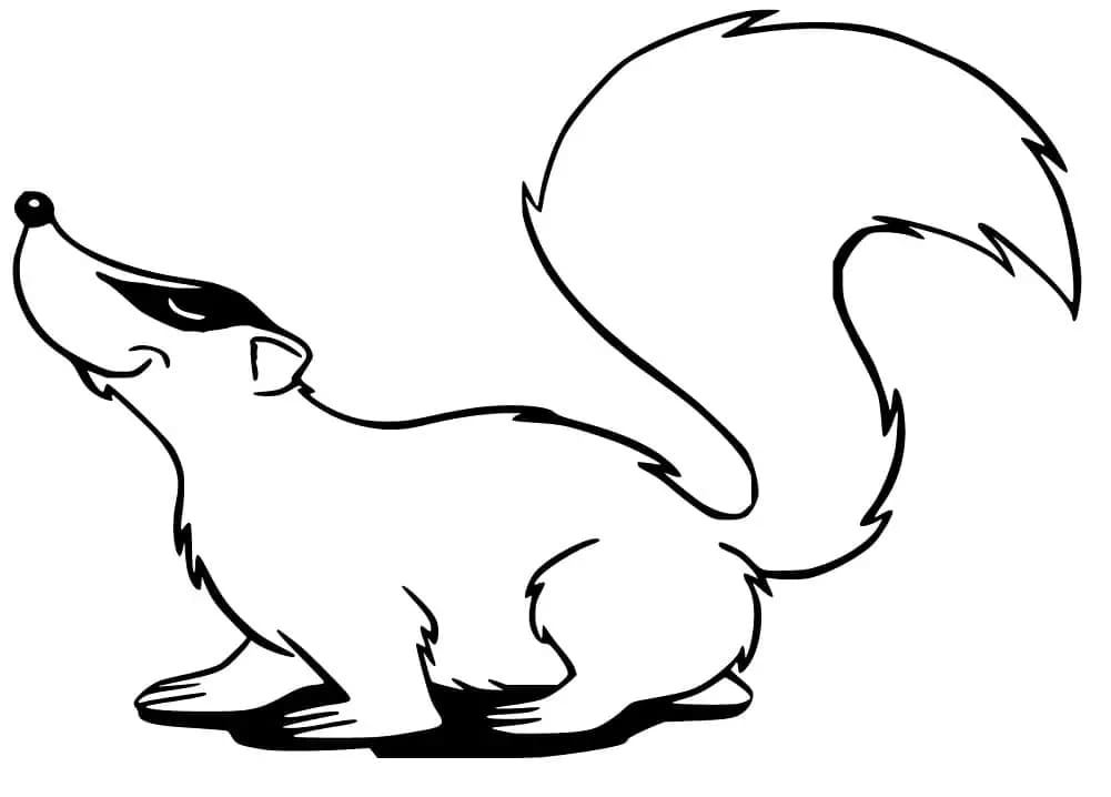 無料 アナグマ ぬりえ