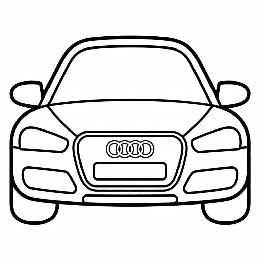 無料 アウディ 描く ぬりえ