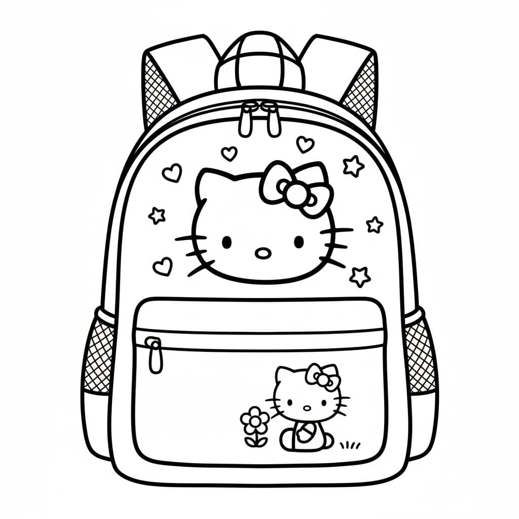 無料 バックパック 描く ぬりえ