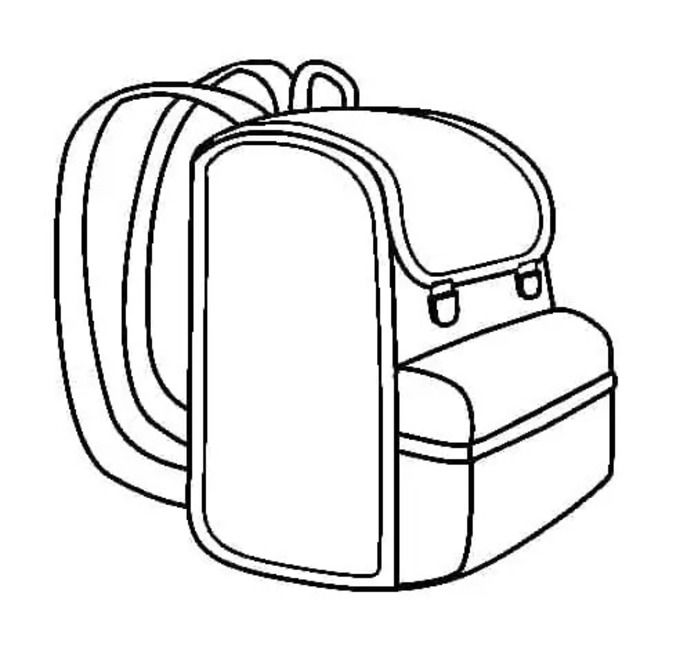 無料 バックパック ぬりえ