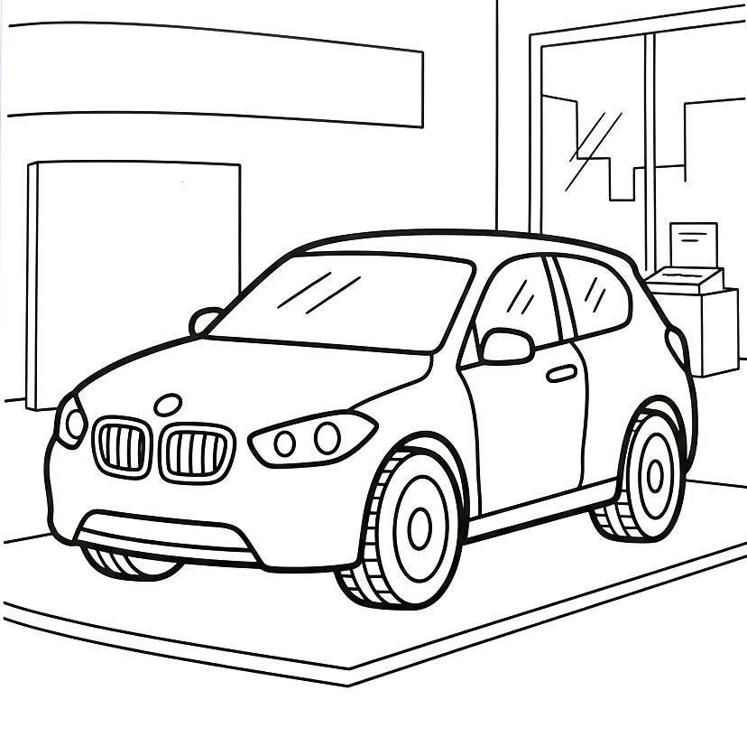 無料 BMW 描く ぬりえ