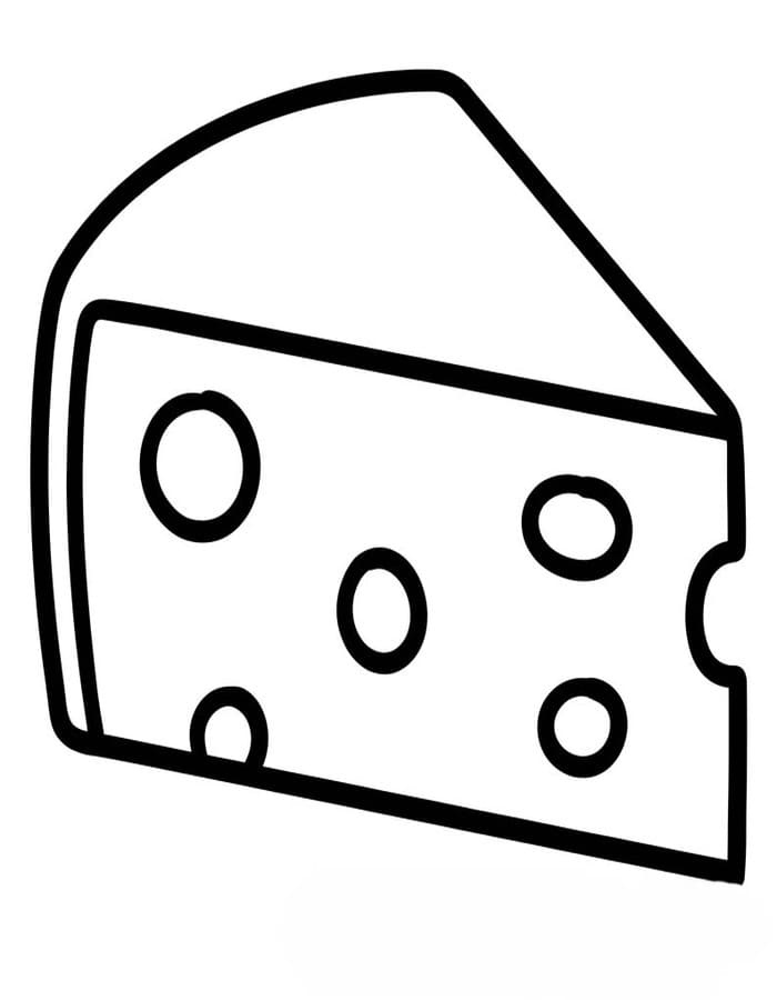 無料 チーズ ぬりえ