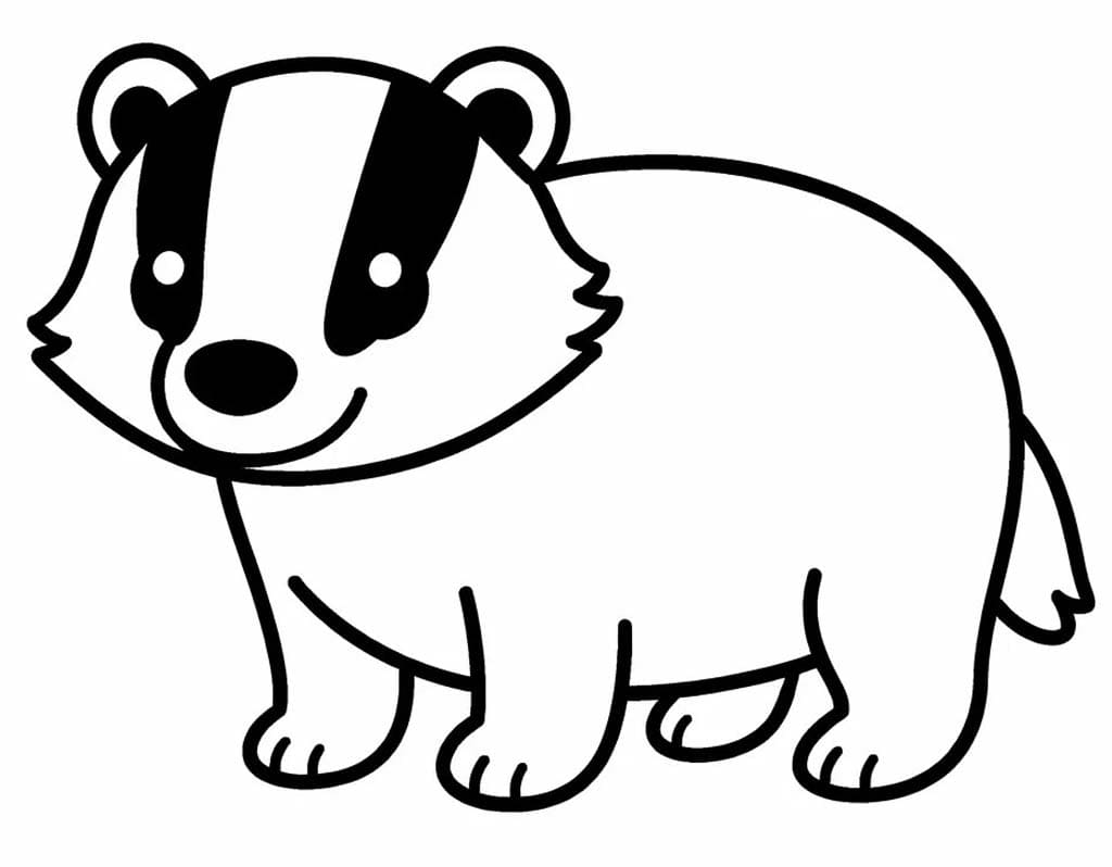 アナグマ ぬりえ ぬりえ