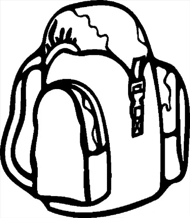 無料で バックパック 描く ぬりえ