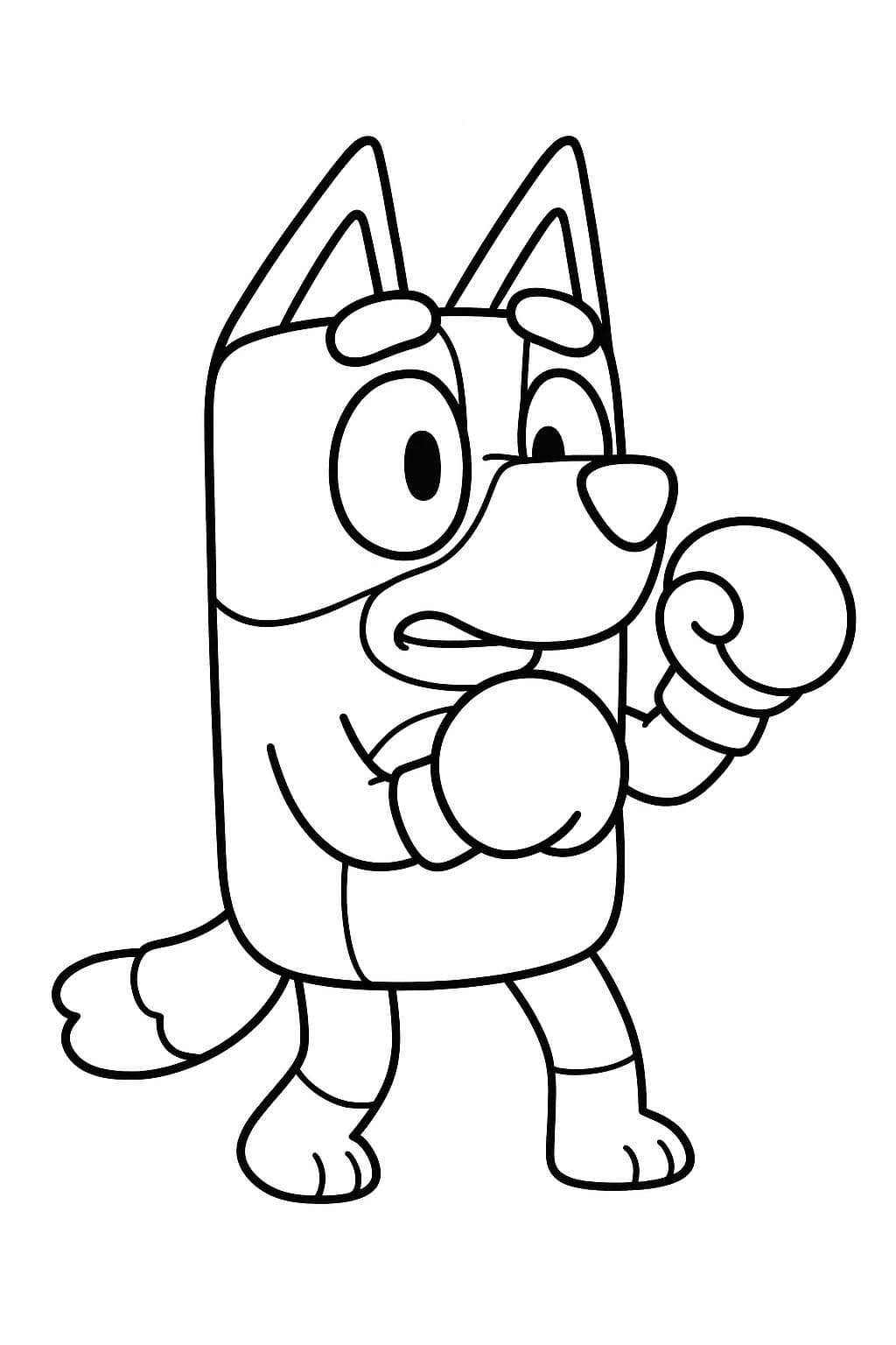 無料で ブルーイ 描く ぬりえ