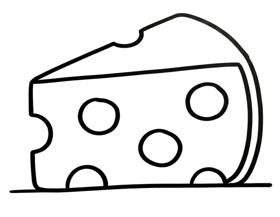 無料で チーズ ぬりえ
