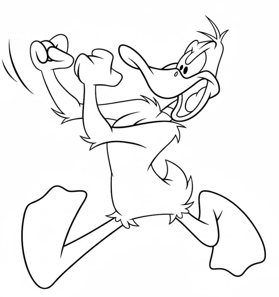 無料で ダフィー・ダック 描く ぬりえ