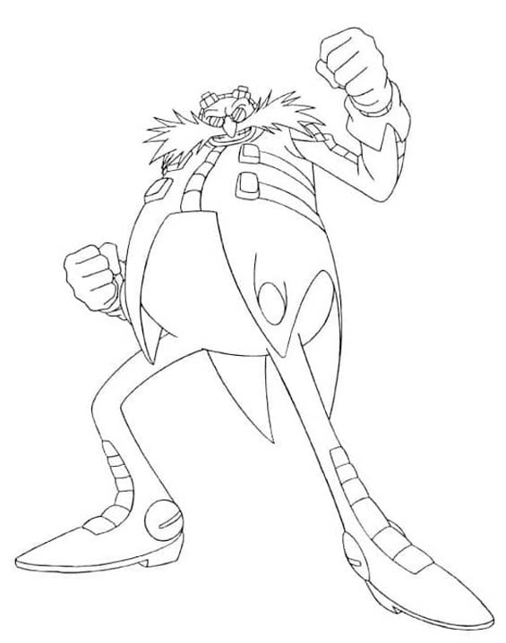 無料で ドクター・エッグマン 描く ぬりえ