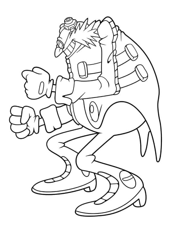 無料で ドクター・エッグマン ぬりえ