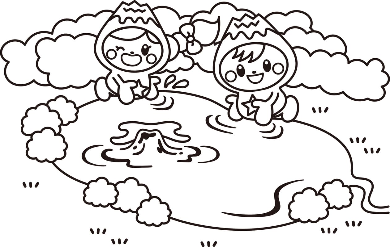 無料で ふじっぴー ぬりえ