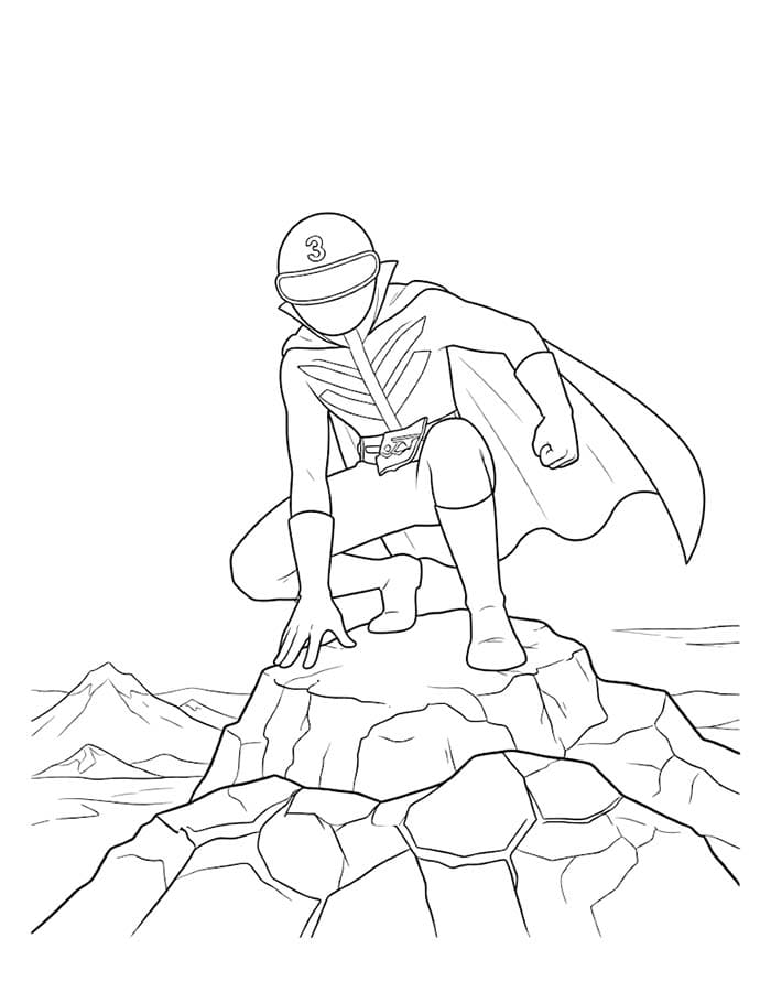 無料で 秘密戦隊ゴレンジャー ぬりえ