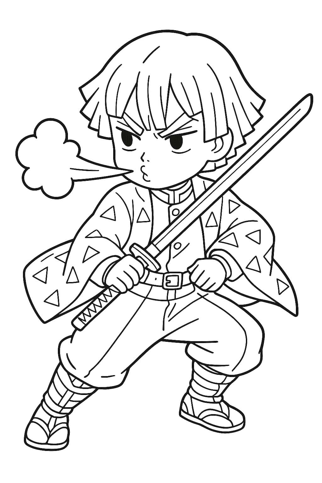 無料で印刷可能 我妻善逸 ぬりえ