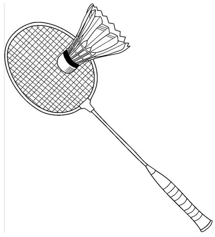 無料で印刷可能 バドミントン 描く ぬりえ