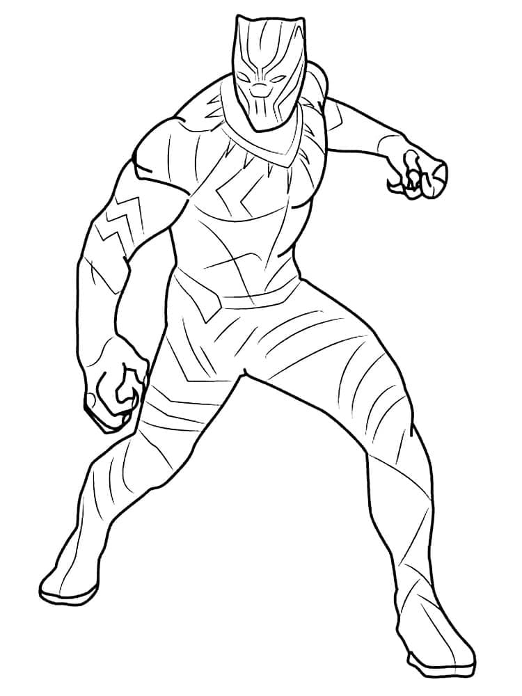 無料で印刷可能 ブラックパンサー ぬりえ