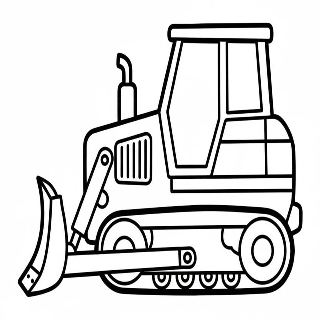 無料で印刷可能 ブルドーザー 描く ぬりえ