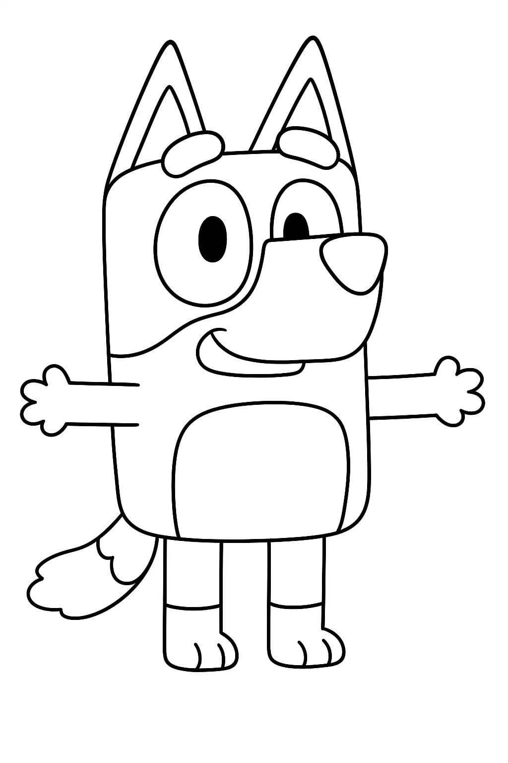 無料で印刷可能 ブルーイ 描く ぬりえ