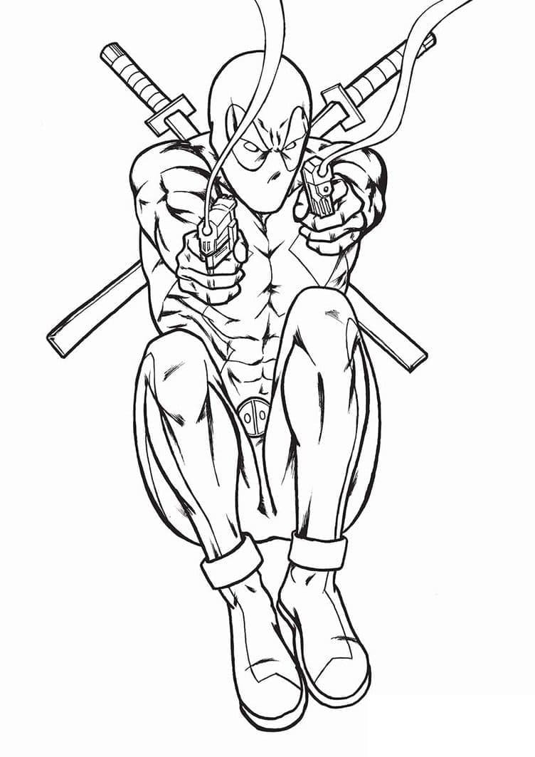 無料で印刷可能 デッドプール ぬりえ