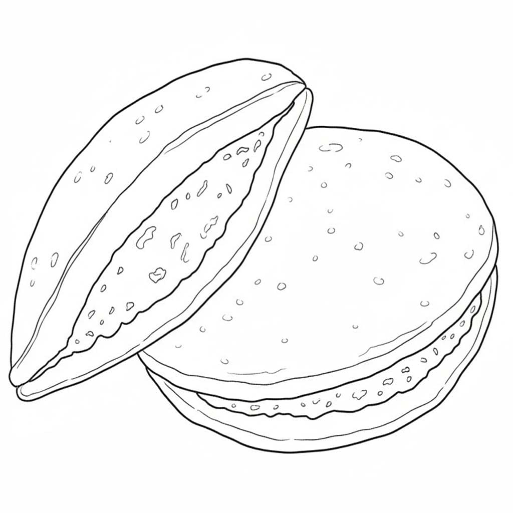 無料で印刷可能 どら焼き ぬりえ