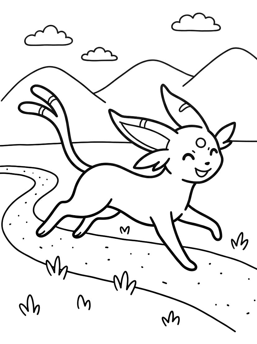 無料で印刷可能 エーフィ 描く ぬりえ