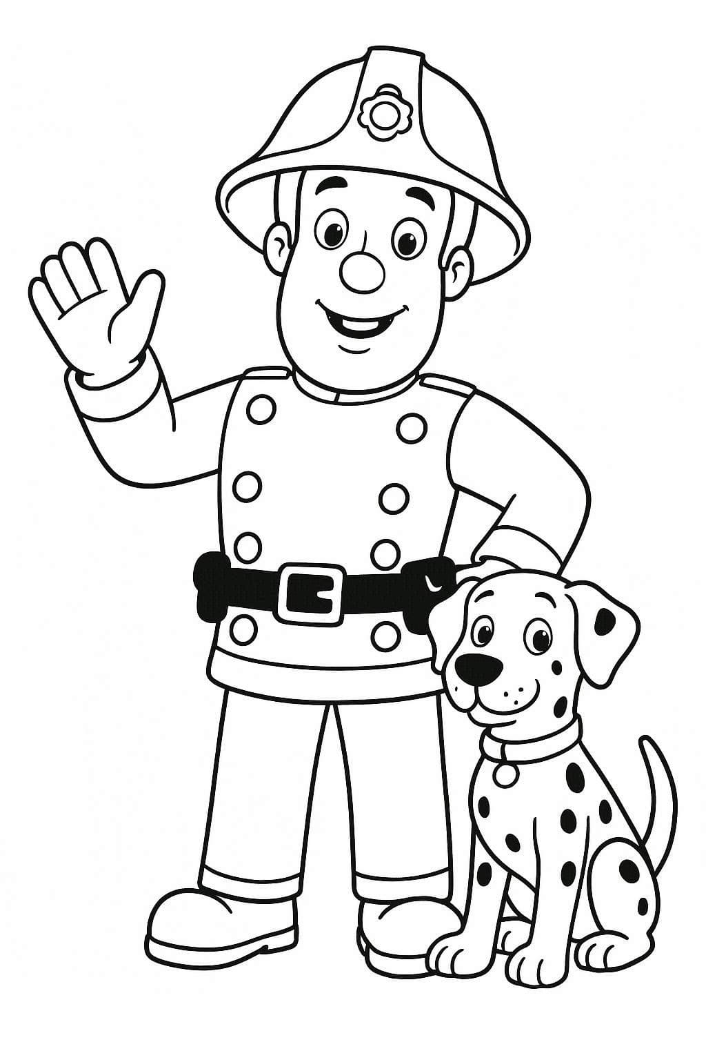 無料で印刷可能 ファイヤーマンサム 描く ぬりえ