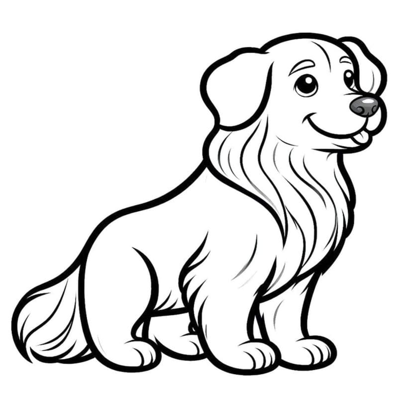 無料で印刷可能 ゴールデンレトリバー 描く ぬりえ