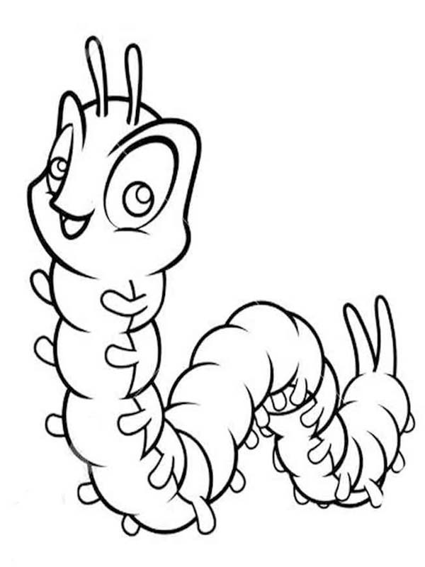 無料で印刷可能 イモムシ ぬりえ