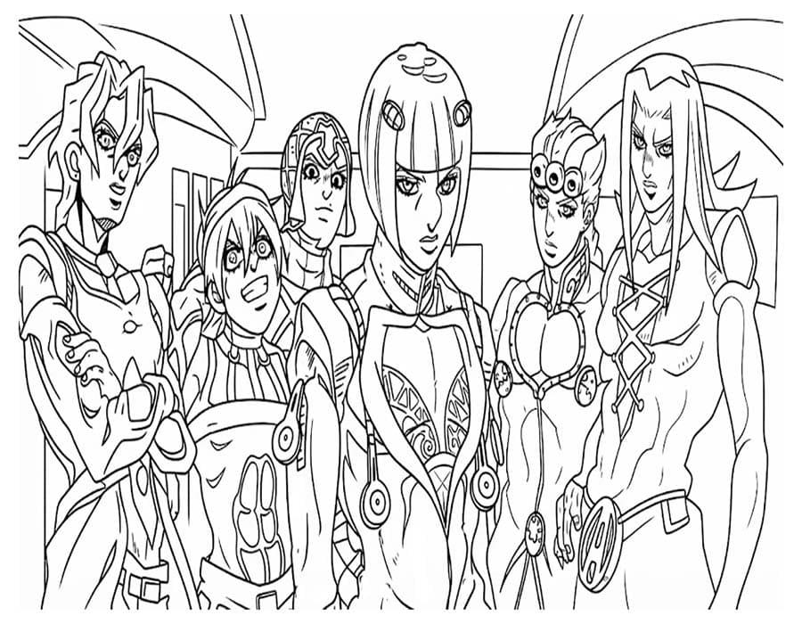 ジョジョの奇妙な冒険 ぬりえ ぬりえ