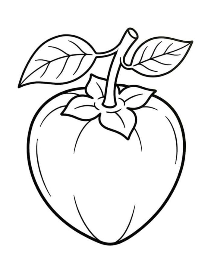 無料で印刷可能 柿の実 描く ぬりえ