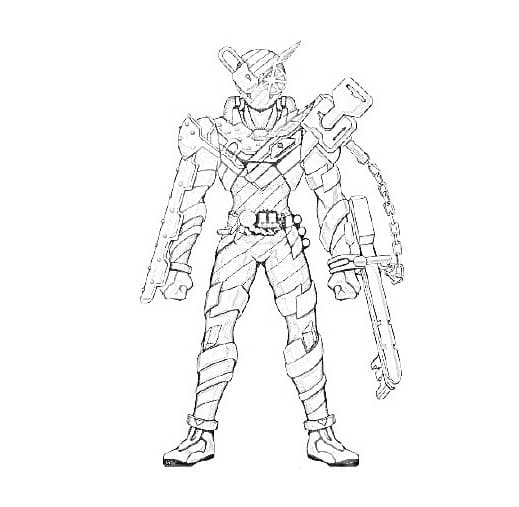 無料で印刷可能 仮面 ライダー ビルド ぬりえ