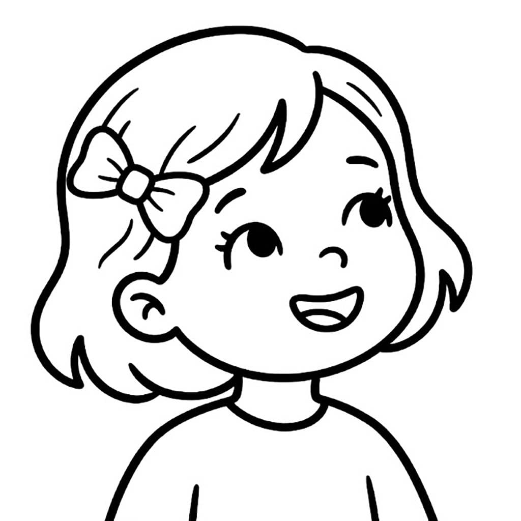 無料で印刷可能 髪の弓 ぬりえ